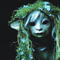 a screenshot of Deet from Age of Resistance in a blue lighting covered in moss