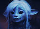 a screenshot of Deet from Age of Resistance in a blue lighting that illuminates we face and hair